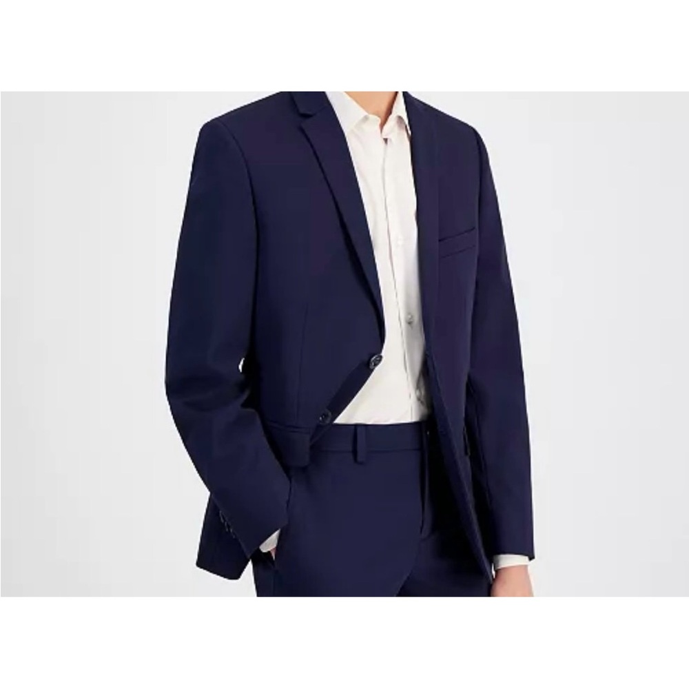 Big Boys Michael Kors Navy Stretch Classic Fit Jacket